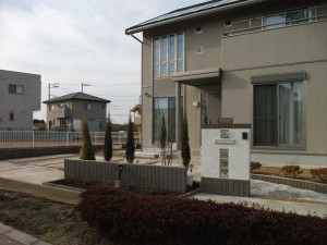 H様邸門塀