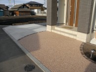常陸大宮市M様邸アプローチ