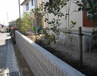 N様邸土留めブロック