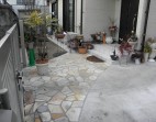 水戸市K様邸アプローチ