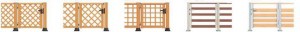 人口木ﾃﾞｯｷ　ひとと木門扉