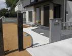 ピンコロとリンクストーンのアプローチ　那珂市