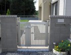化粧ブロックでつくる門柱　水戸市