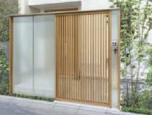 ダブルエントランス吊引戸仕様
