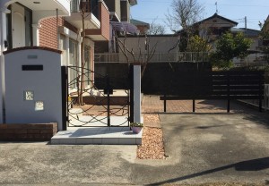 水戸市K様門まわり