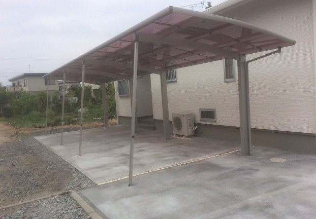 髙嶋邸カーポート加工後