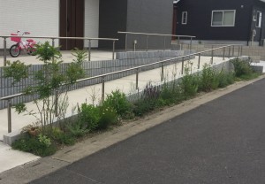 臼淵邸　花壇1